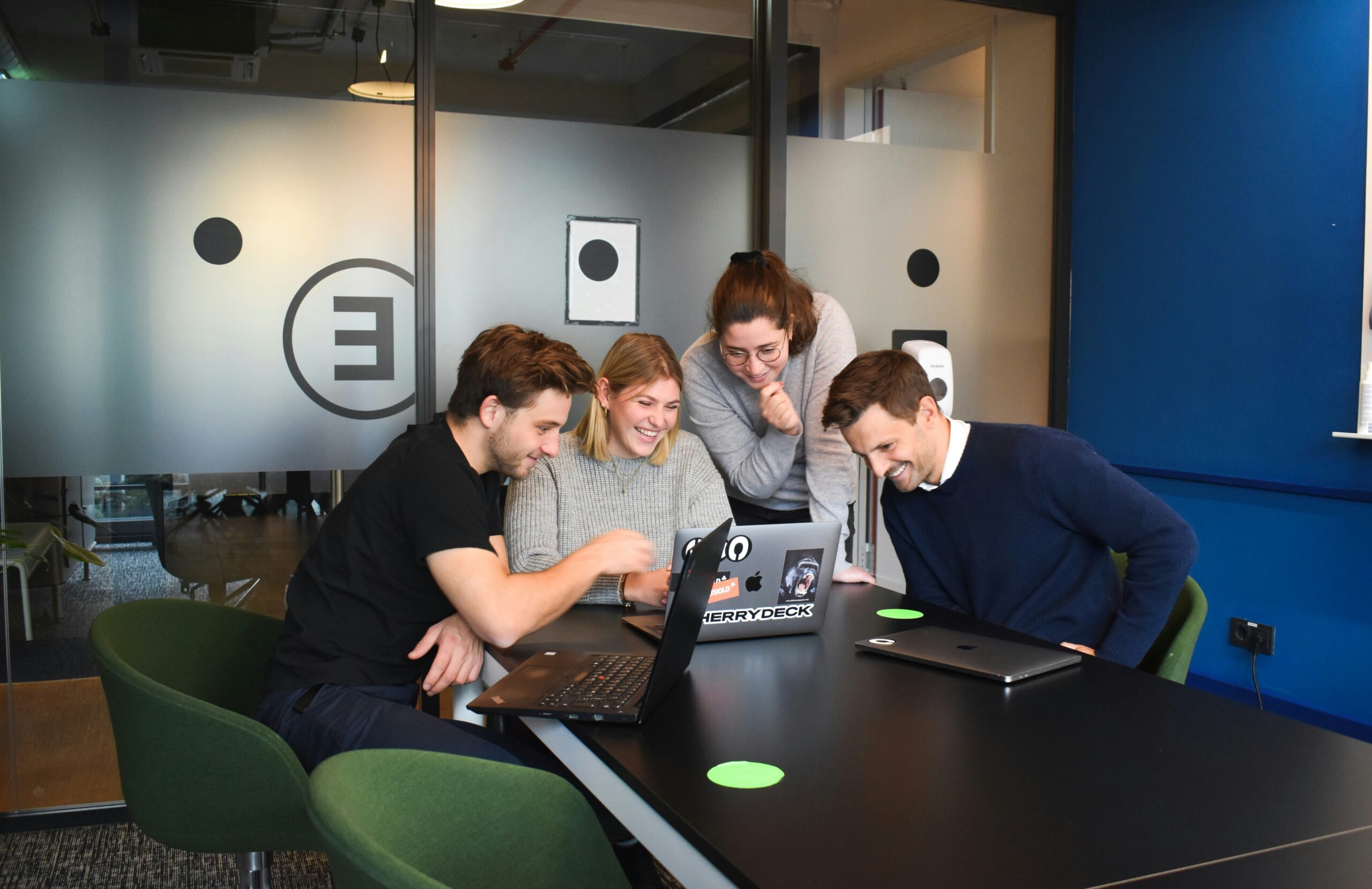 Our team working together